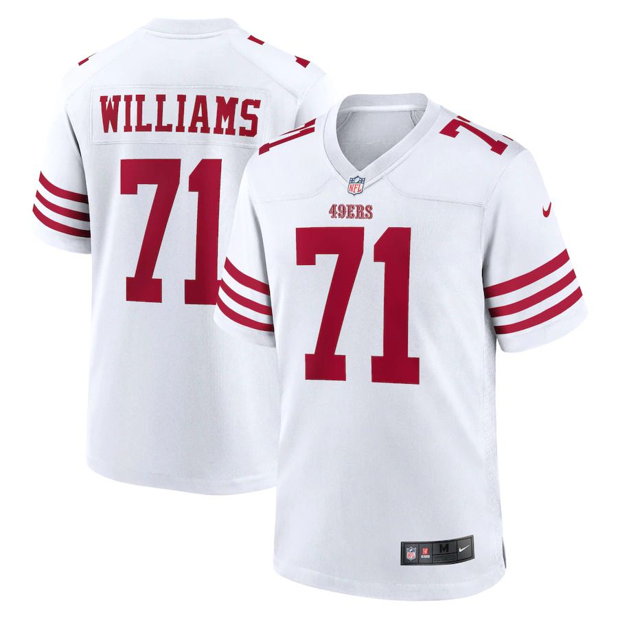 Men San Francisco 49ers #71 Trent Williams Nike White Player Game NFL Jersey